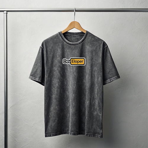 "DevEloper" Graphic T-Shirt – Vintage Black